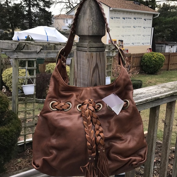 Kooba Handbags - Kooba chestnut brown leather bag w refine details NWT large hobo shoulder bag